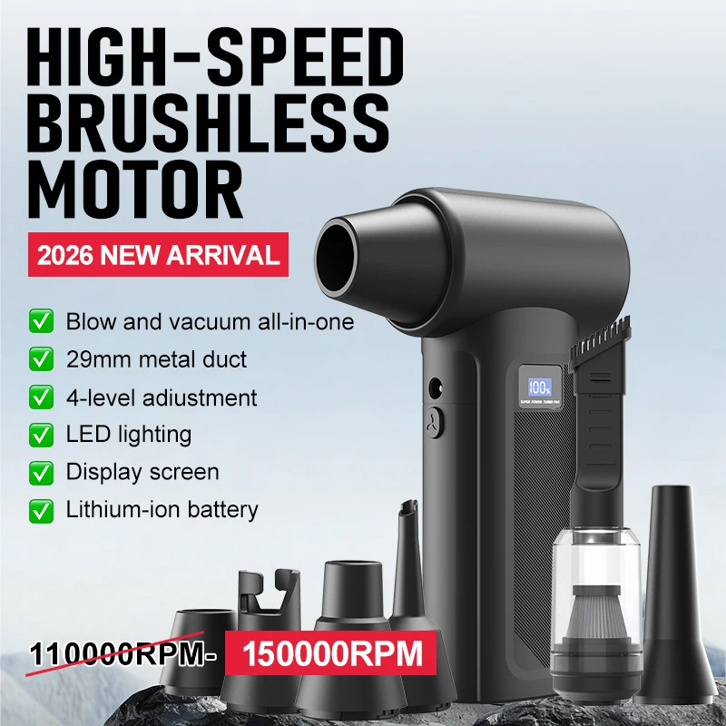 Home Automation System Diy - Cordless Turbo Fan Blower 150000RPM Portable