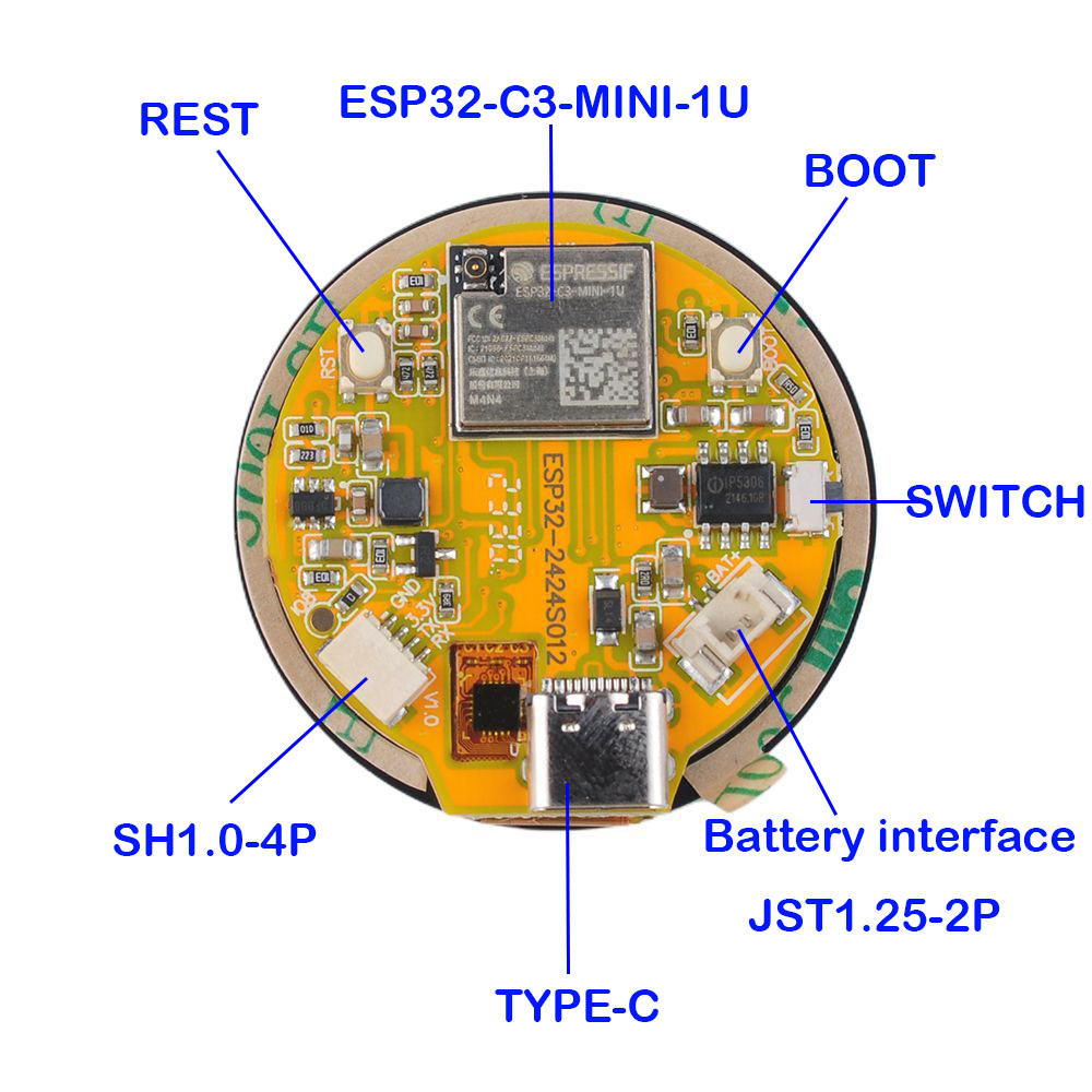 ESP32 Display 1.28 inch ESP32- - Home Automation Industry review and price