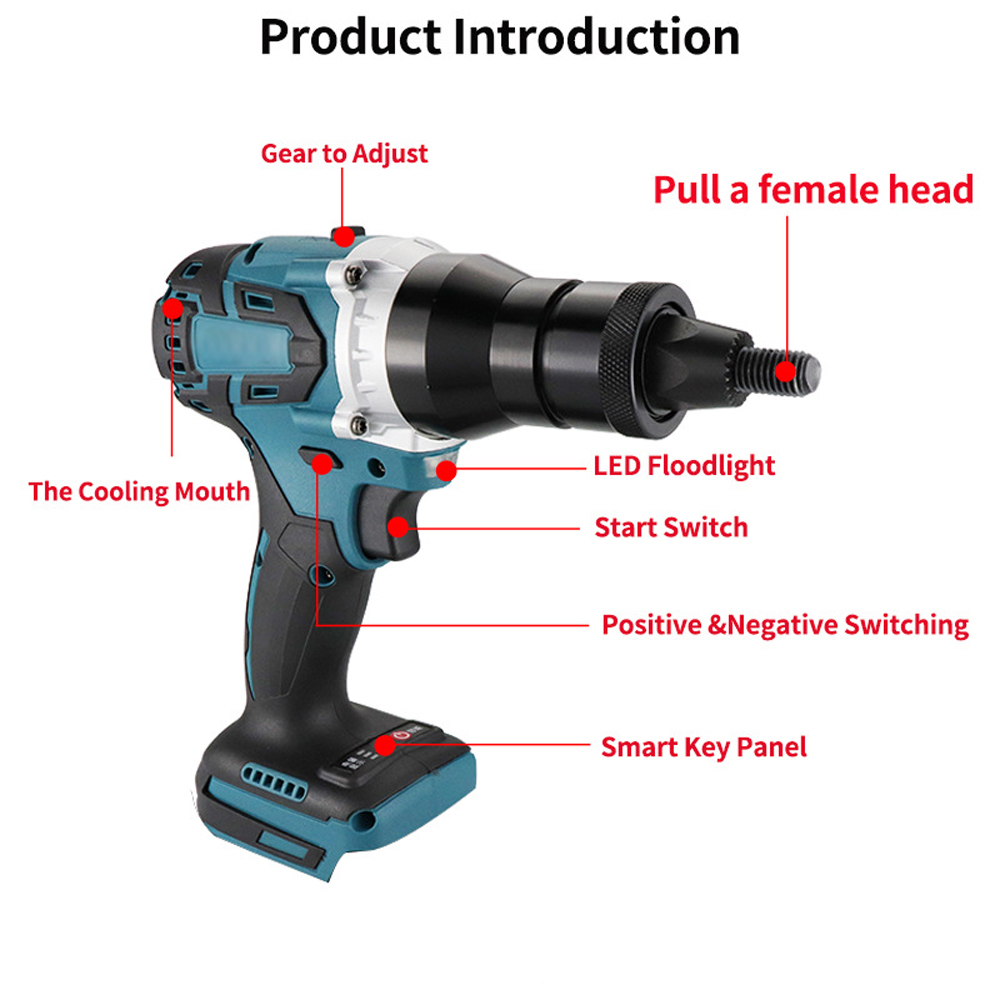 Electric Riveting Gun Brushles - Home Automation Diy review and price