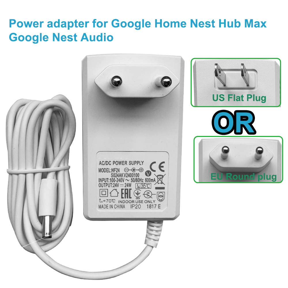 24V Power Supply adapte for Go - Google Speaker Nest Hub review and price