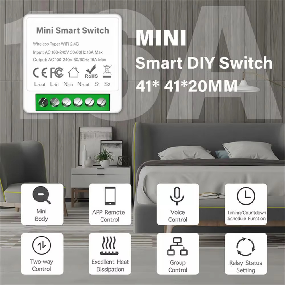 WiFi Zigbee3.0 Mini Smart Swit - Smart Home Automation Diy review and price